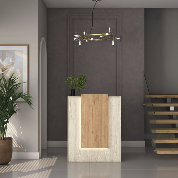 Hanah Home Mesa de Recepción MA104 - 4748 con Iluminación LED